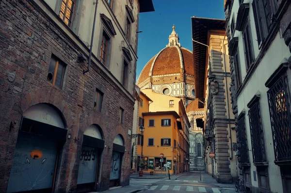 Duomo Santa Maria Del Fiore Talya Sokak Manzarası — Stok fotoğraf