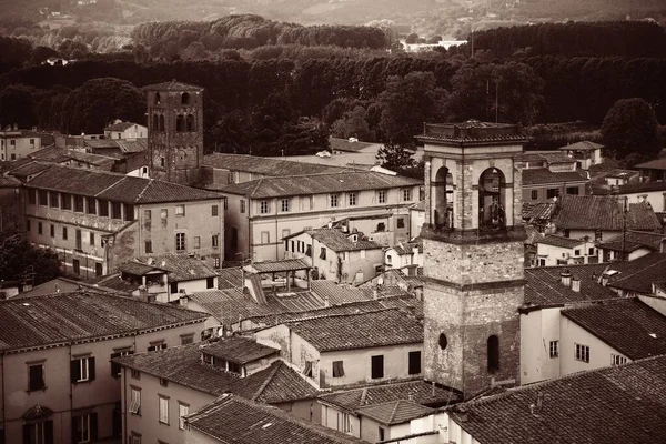 Lucques Bâtiments Historiques Vus Haut Italie — Photo