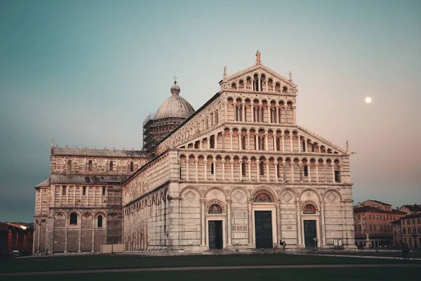 Catedral Piazza Dei Miracoli Plaza Los Milagros Pisa Italia Atardecer — Foto de Stock