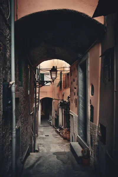 Typische Gassen Riomaggiore Cinque Terre Italien — Stockfoto