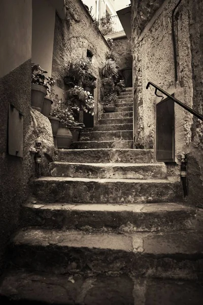 Típica Vista Callejón Riomaggiore Cinque Terre Italia — Foto de Stock