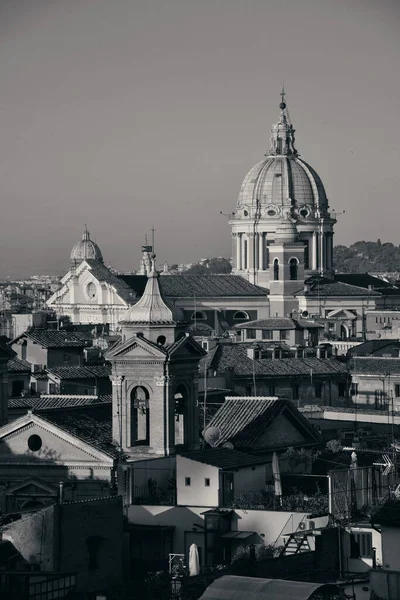 Dôme Rome Architecture Historique Gros Plan Monochrome Italie — Photo