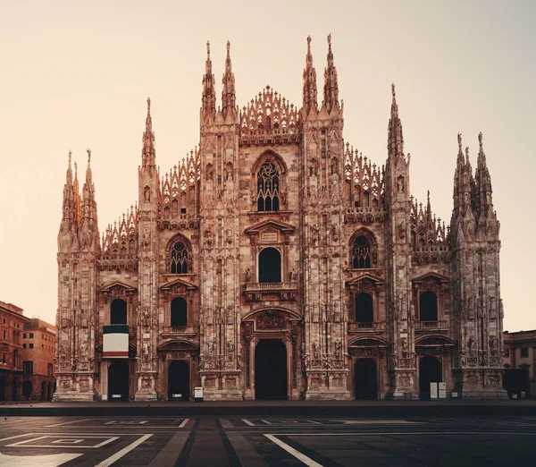 Talyanca Katedral Meydanı Veya Piazza Del Duomo Talya Nın Milano — Stok fotoğraf