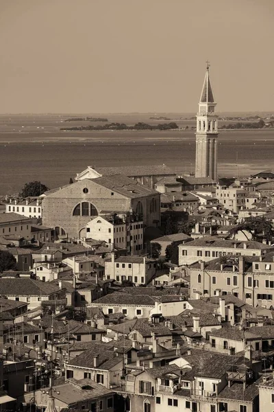 Vista Del Horizonte Venecia Desde Arriba Torre Del Reloj Plaza —  Fotos de Stock