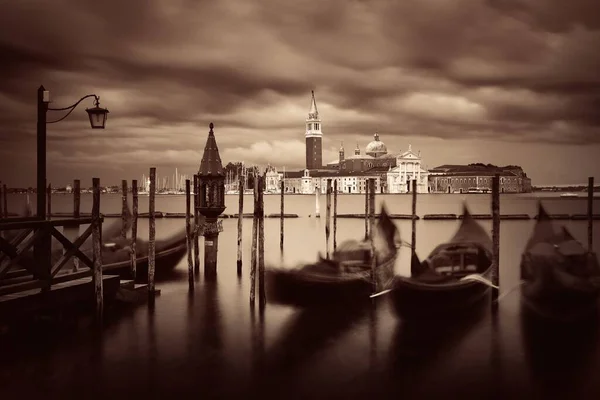 Parque Góndola Agua San Giorgio Maggiore Isla Venecia Italia — Foto de Stock