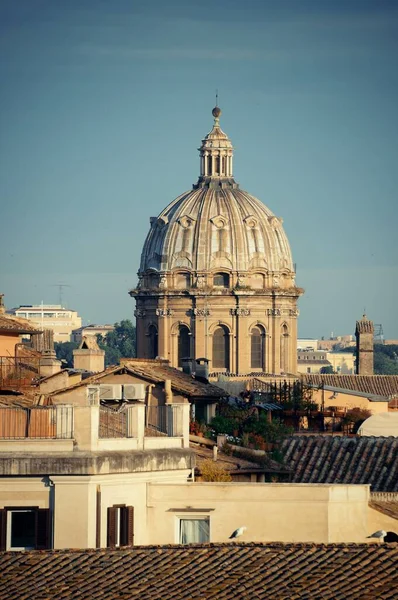 罗马历史建筑和城市天际线的屋顶景观 意大利 — 图库照片