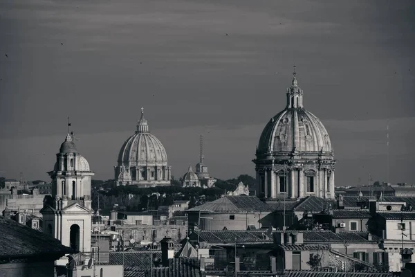 Vista Azotea Arquitectura Histórica Roma Horizonte Ciudad Italia —  Fotos de Stock