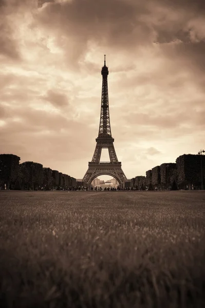 Eiffelturm Als Berühmtes Wahrzeichen Von Paris Frankreich — Stockfoto