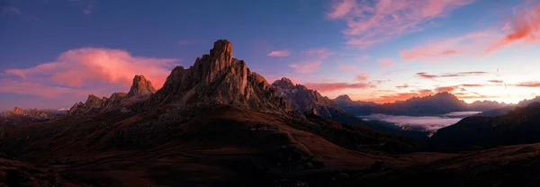 Dolomitas Nascer Sol Paisagem Natural Norte Itália — Fotografia de Stock