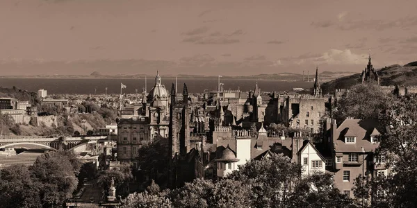 Edinburgh Stad Uitzicht Het Dak Met Historische Architecturen Verenigd Koninkrijk — Stockfoto