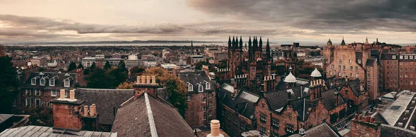 Edinburgh Város Tetőtéri Kilátással Történelmi Építészet Egyesült Királyság — Stock Fotó