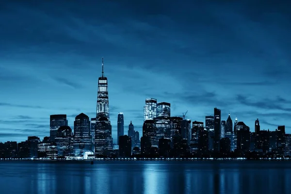 New York City Skyline Urban Med Historisk Arkitektur — Stockfoto