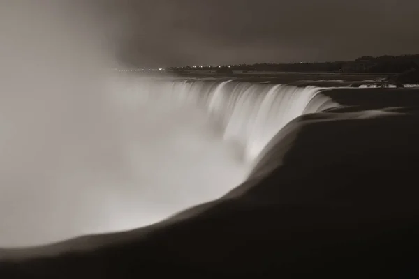 Cascate Del Niagara Notte Come Famoso Paesaggio Naturale Canada — Foto Stock