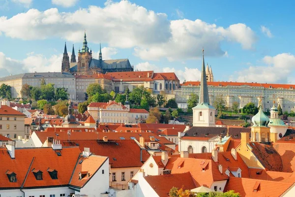 Prager Burg Mit Veitsdom Tschechien — Stockfoto