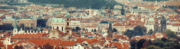 Praga Skyline Vista Panoramica Con Edifici Storici Panorama Repubblica Ceca — Foto Stock