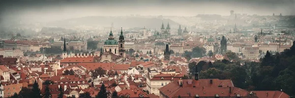 Празький Краєвид Історичними Будівлями Панорама Чехії — стокове фото