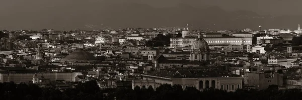 Rome Vue Panoramique Sur Toit Avec Horizon Architecture Antique Italie — Photo