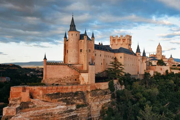 Альказар Сеговийский Знаменитая Достопримечательность Испании — стоковое фото