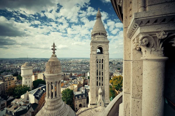 Utsikt Från Toppen Sacre Coeur Cathedral Paris Frankrike — Stockfoto