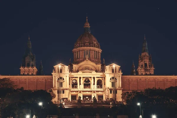 Museu Nacional Arte Catalunha Placa Espanya Barcelona Espanha — Fotografia de Stock