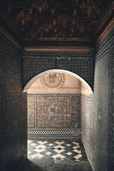 Casa Pilatos Interieur Met Prachtige Patronen Decoratie Sevilla Spanje — Stockfoto