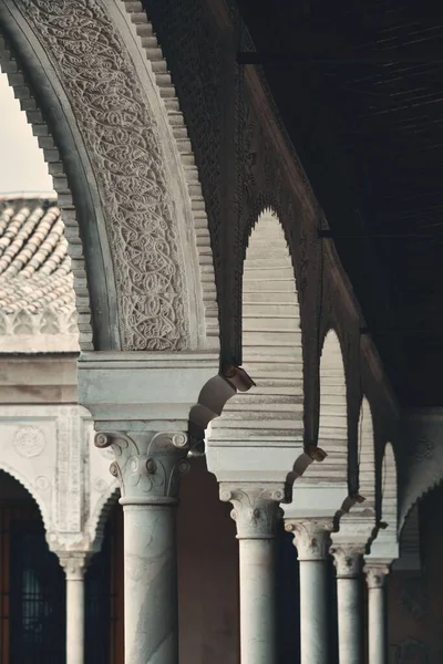 Casa Pilatos Nádvoří Krásnými Vzory Dekorace Seville Španělsko — Stock fotografie