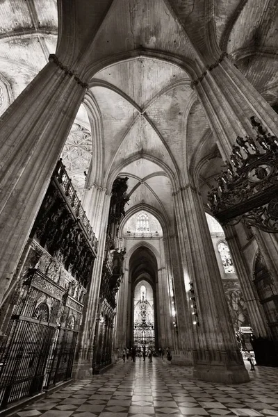 Vista Interior Catedral Santa María Sede Catedral Sevilla Como Famoso — Foto de Stock