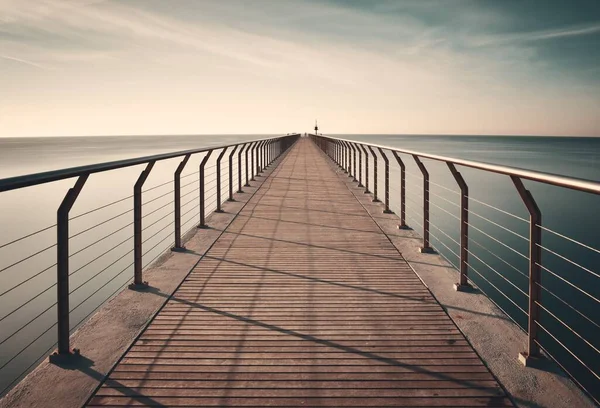 Pont Del Petroli Při Východu Slunce Barceloně Španělsku — Stock fotografie