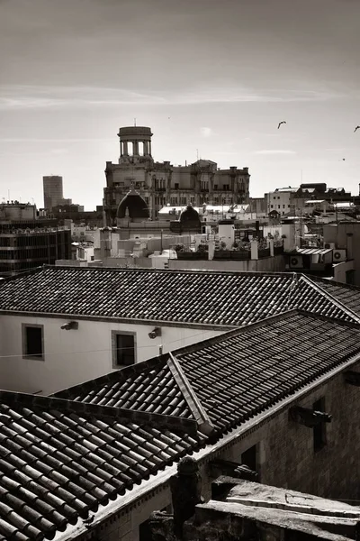 Vista Sul Tetto Barcellona Con Architettura Della Città Spagna — Foto Stock