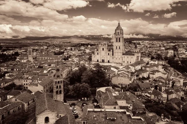 Vista Aérea Catedral Segovia España — Foto de Stock