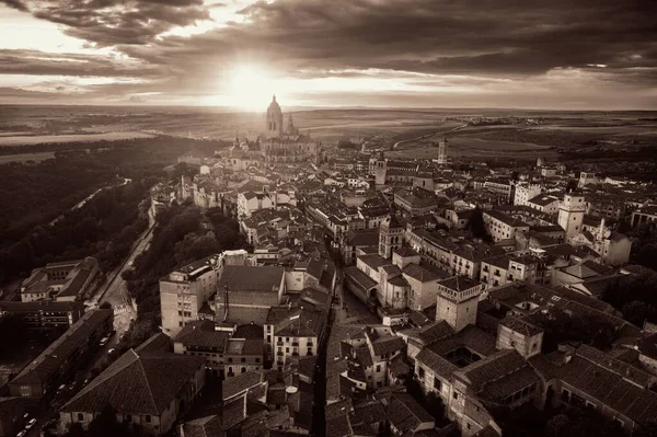 Vista Aérea Catedral Segovia España —  Fotos de Stock