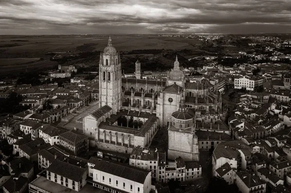 スペインのセゴビア大聖堂の空中風景 — ストック写真