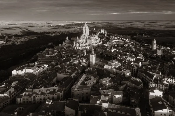 Catedral Segóvia Vista Aérea Espanha — Fotografia de Stock