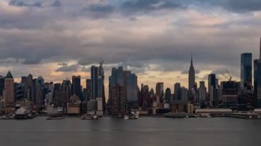 New York şehrinin ufuk çizgisi zaman çizelgesi