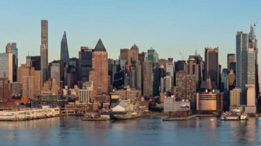 New York şehrinin ufuk çizgisi zaman çizelgesi