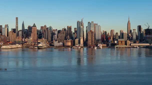 New York City skyline midtown time lapse — Video Stock