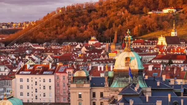 Praga time lapse vista — Video Stock