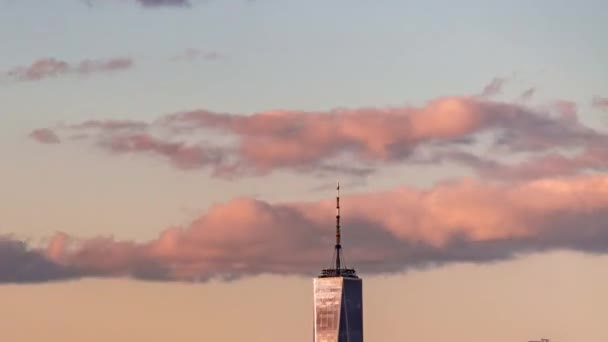 Ciudad de Nueva York horizonte lapso de tiempo — Vídeo de stock