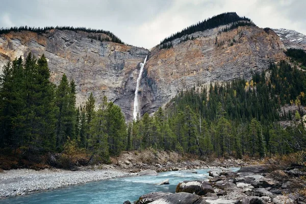 Cascada Parque Nacional Jasper Canadá —  Fotos de Stock