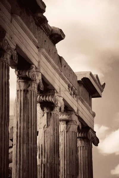 Świątynia Erechtheion Akropolu Grecja — Zdjęcie stockowe