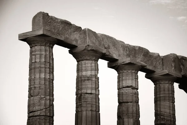 Храм Посейдона Поблизу Афін Греція — стокове фото
