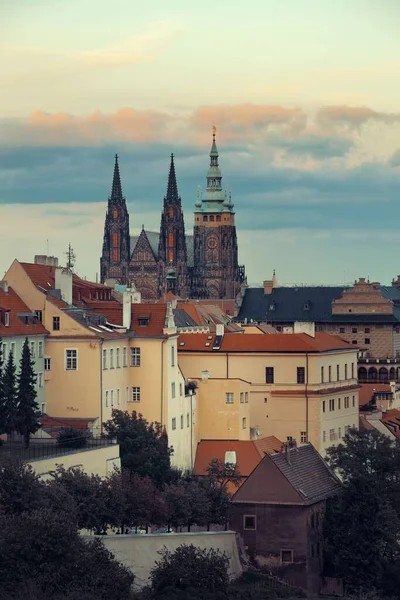 Пражский Град Собором Святого Вита Чехии — стоковое фото