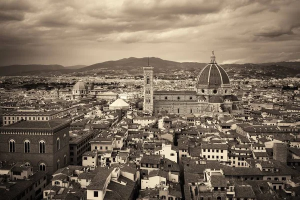 Cathédrale Florence Vue Tour Arnolfo Palazzo Vecchio Vue Sur Toit — Photo