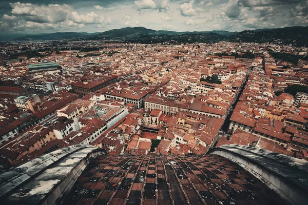 Město Panorama Florencii Střešní Pohled Itálii — Stock fotografie