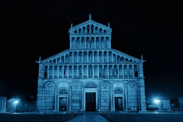 Catedral Piazza Dei Miracoli Praça Dos Milagres Pisa Itália Noite — Fotografia de Stock