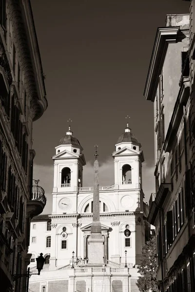 Straatzicht Bij Spaanse Trappen Rome Italië — Stockfoto