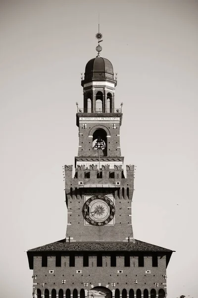 Der Glockenturm Des Schlosses Sforza Mailand Italien — Stockfoto