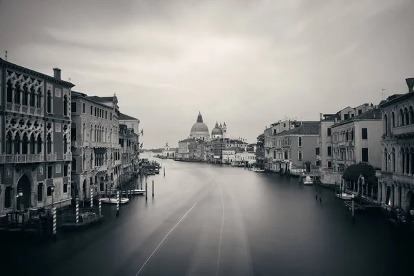 Eglise Venise Santa Maria Della Salute Canal Avec Une Longue — Photo
