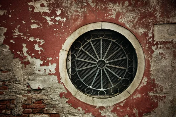 Talya Nın Venedik Kentindeki Tarihi Binaların Pencerelerine Yakın Çekim — Stok fotoğraf
