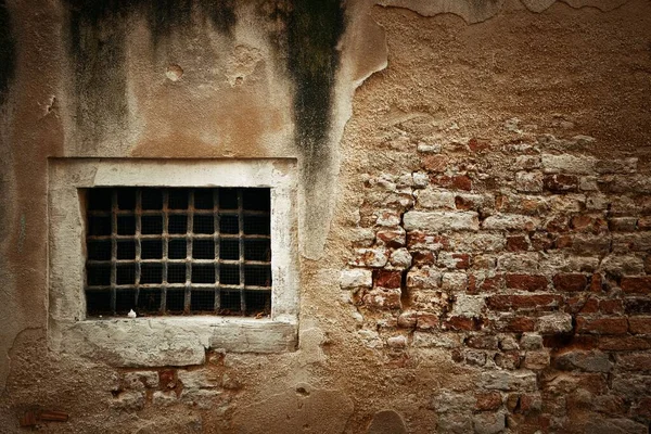 Closeup View Window Historical Buildings Venice Italy — Stock Photo, Image